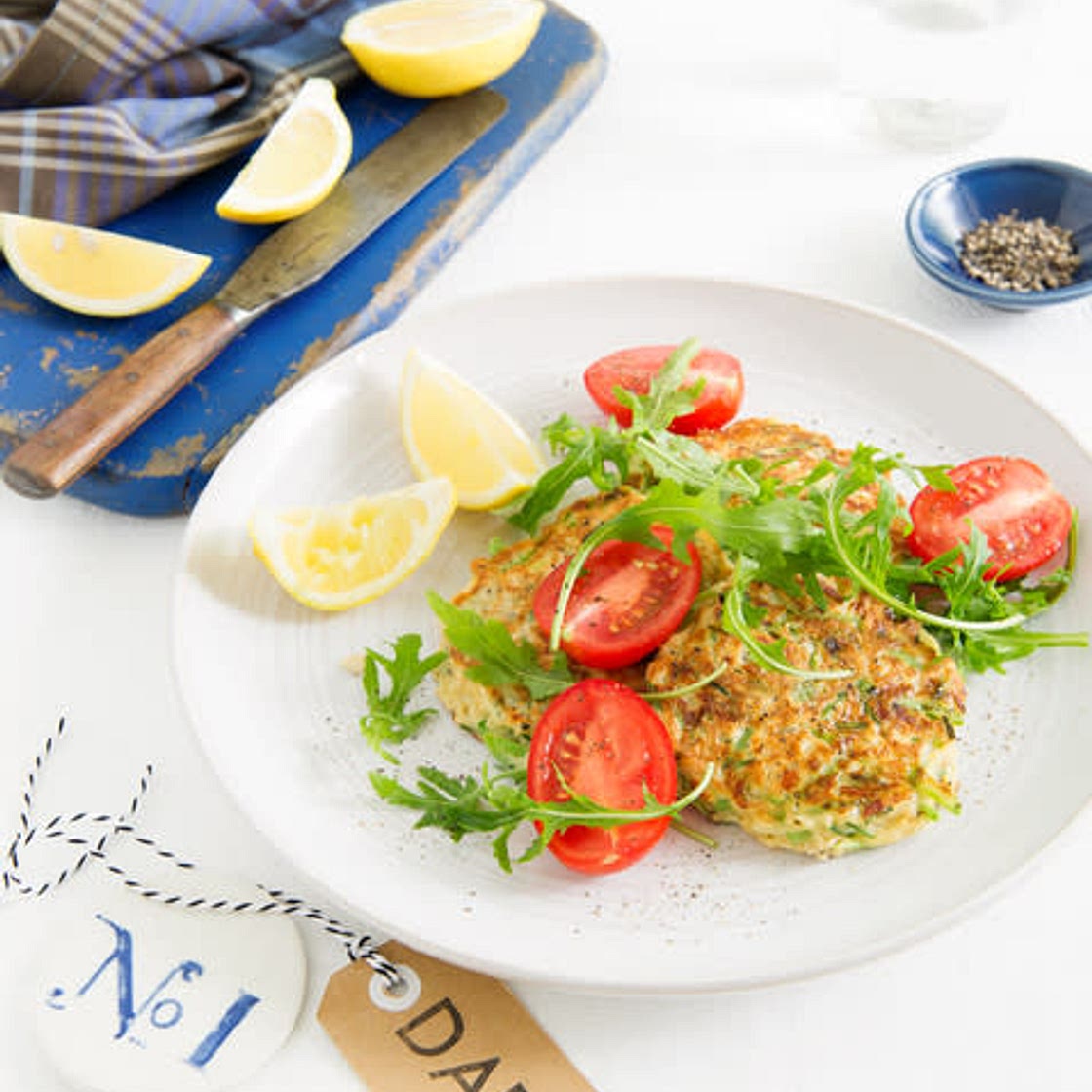 Haloumi & Snow Pea Fritters