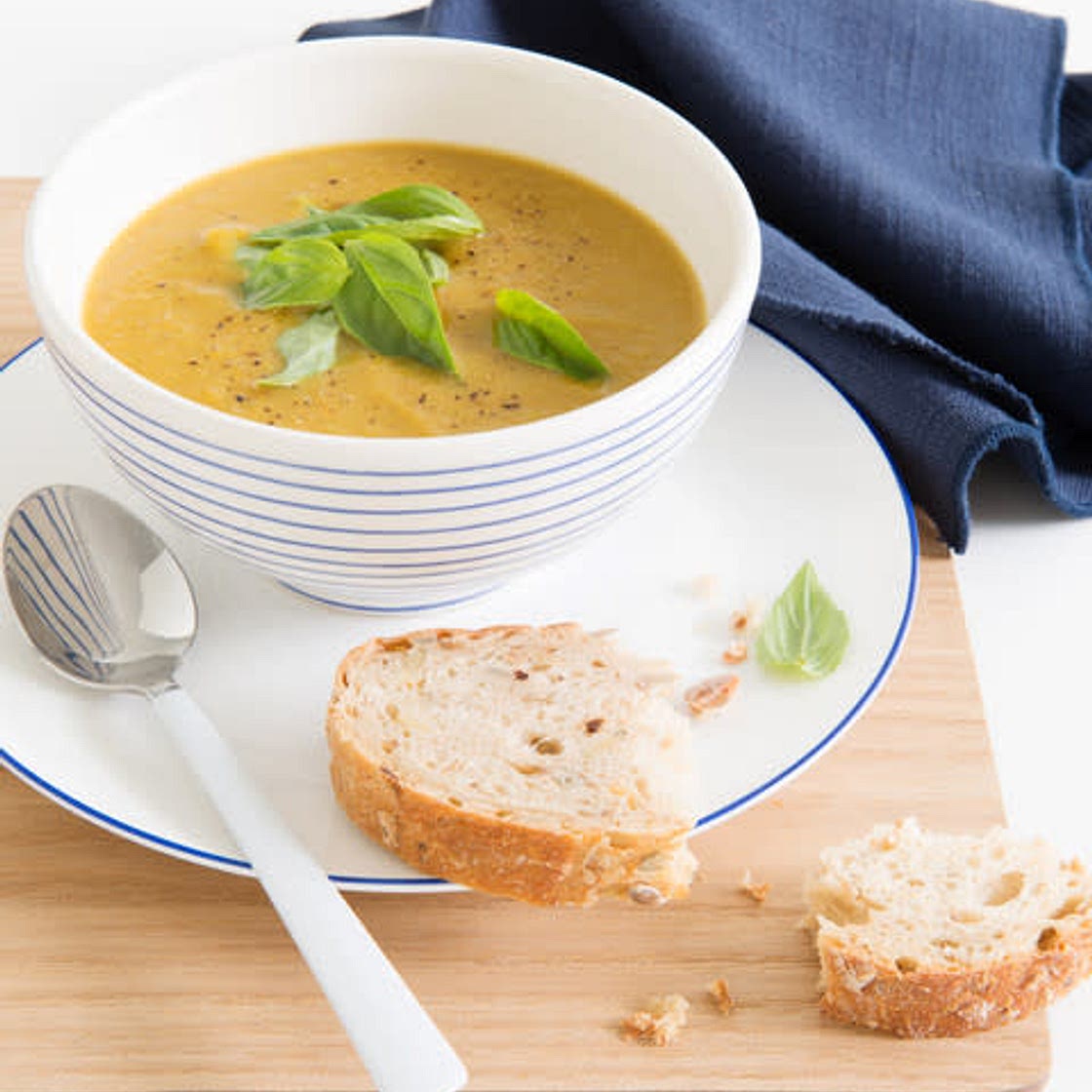 Asparagus & Sweet Potato Soup