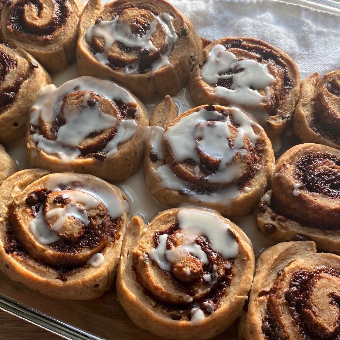 Chocolate Chip Banana Bread Rolls 