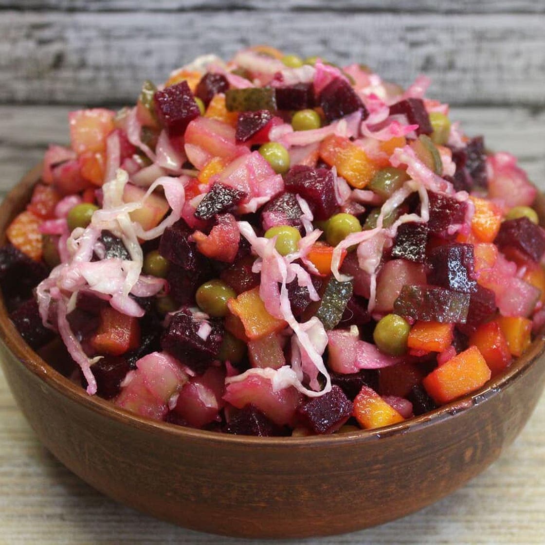 Sweet and salty vinaigrette with sauerkraut on We Heart It