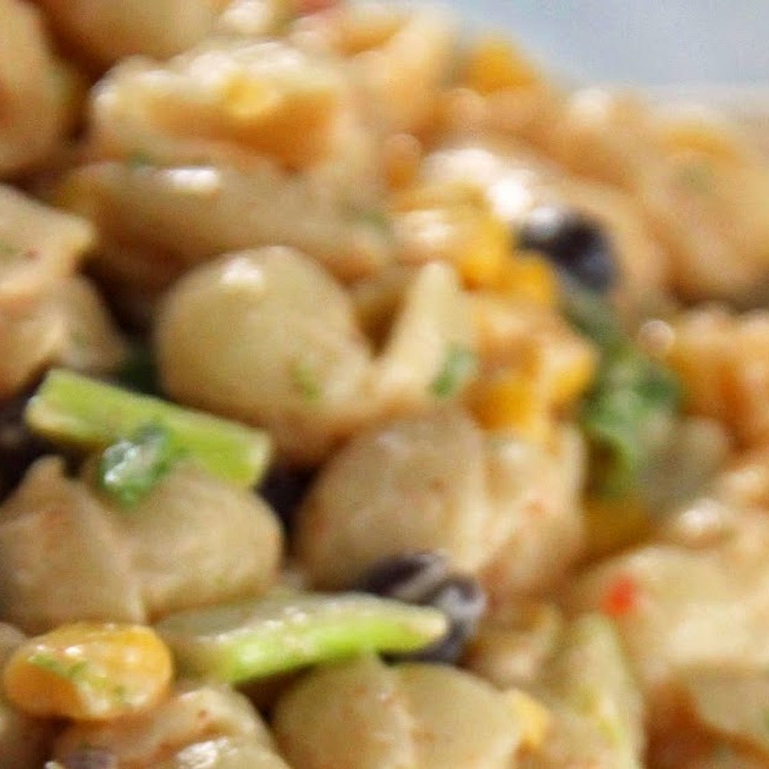 Spicy Southwest Pasta & Corn Salad With Chili Lime Dressing