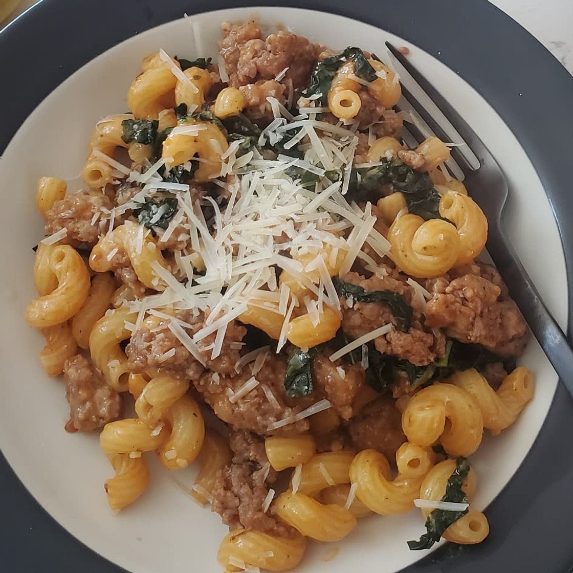 Pork ragu with kale