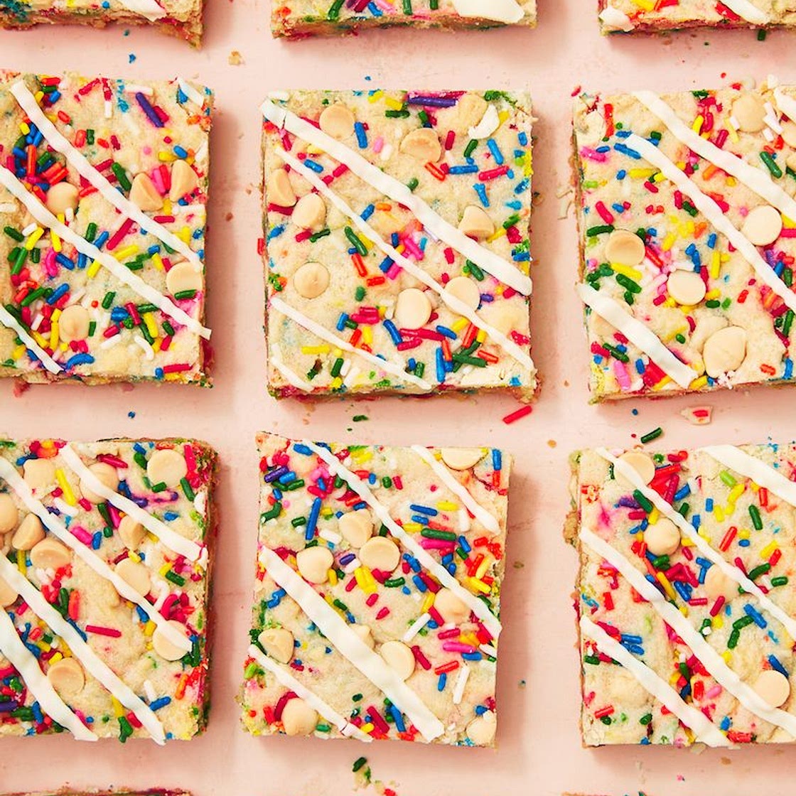 Birthday Cake Blondies