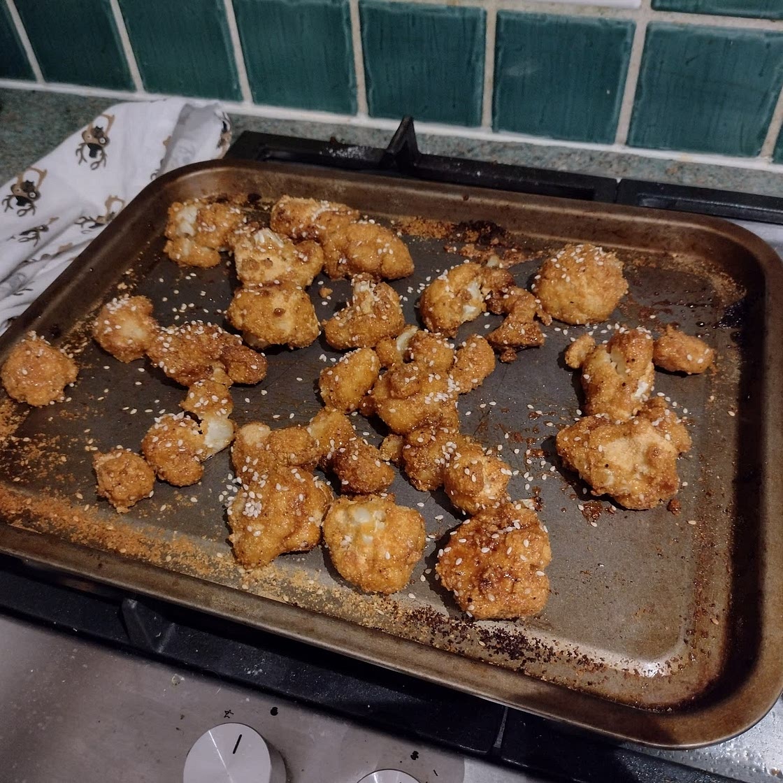 Sticky Sesame Vegan Cauliflower Wings