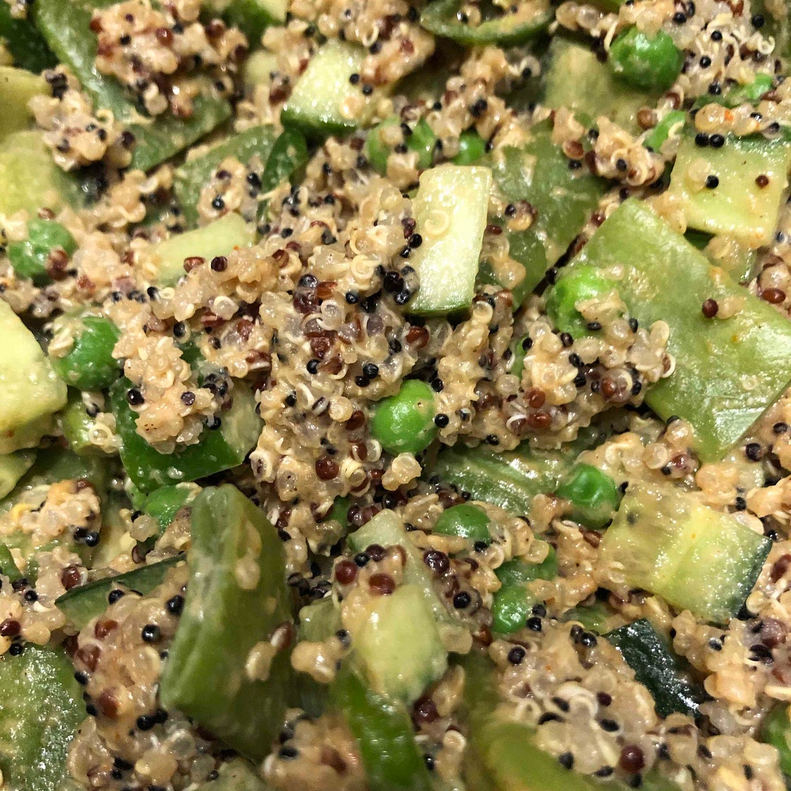 green quinoa salad