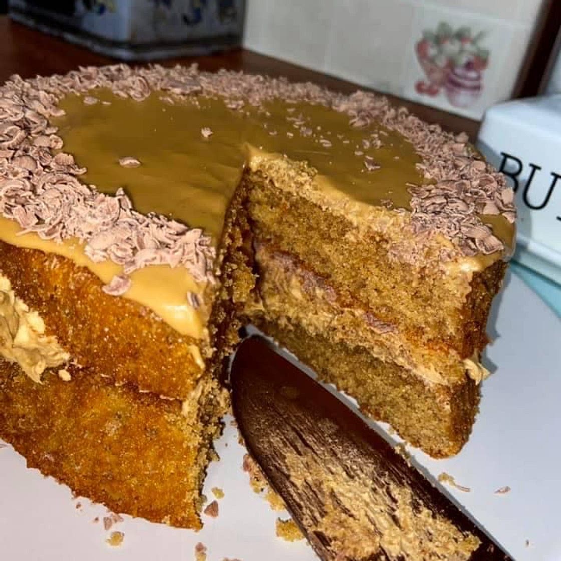 Homemade coffee cake