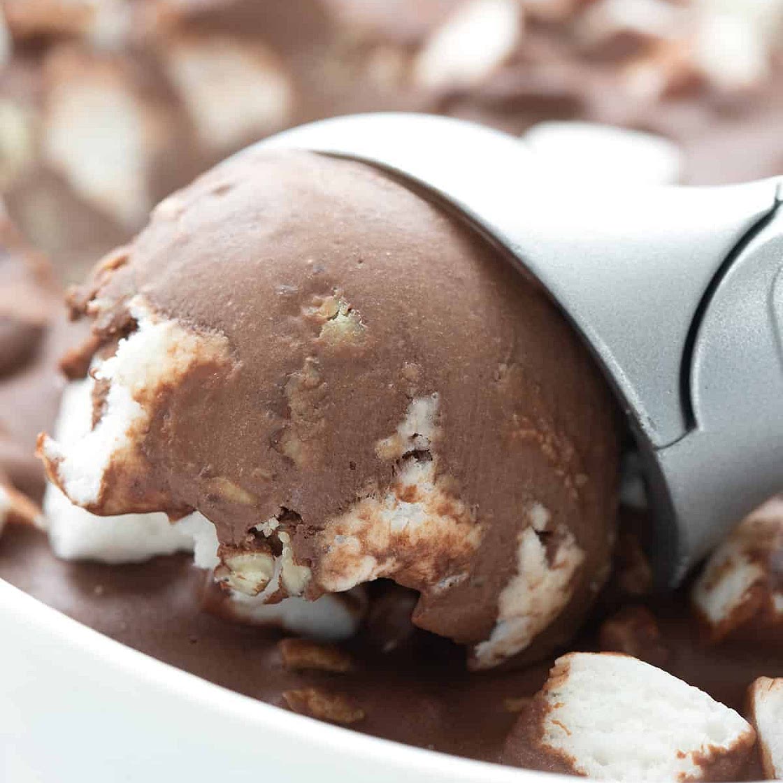 Keto Rocky Road Ice Cream Recipe
