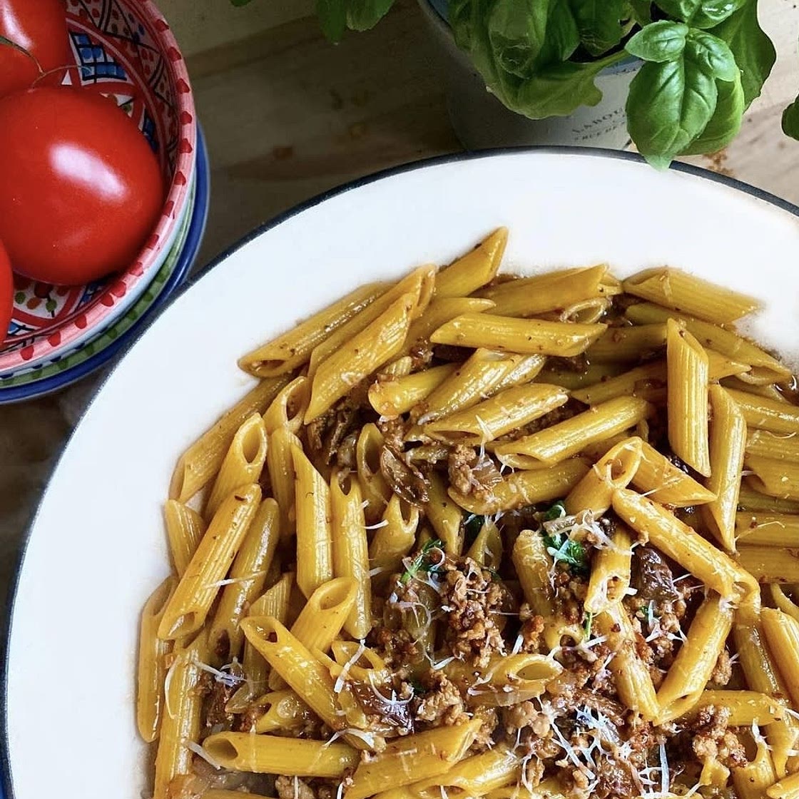 Pork And Porcini Pasta