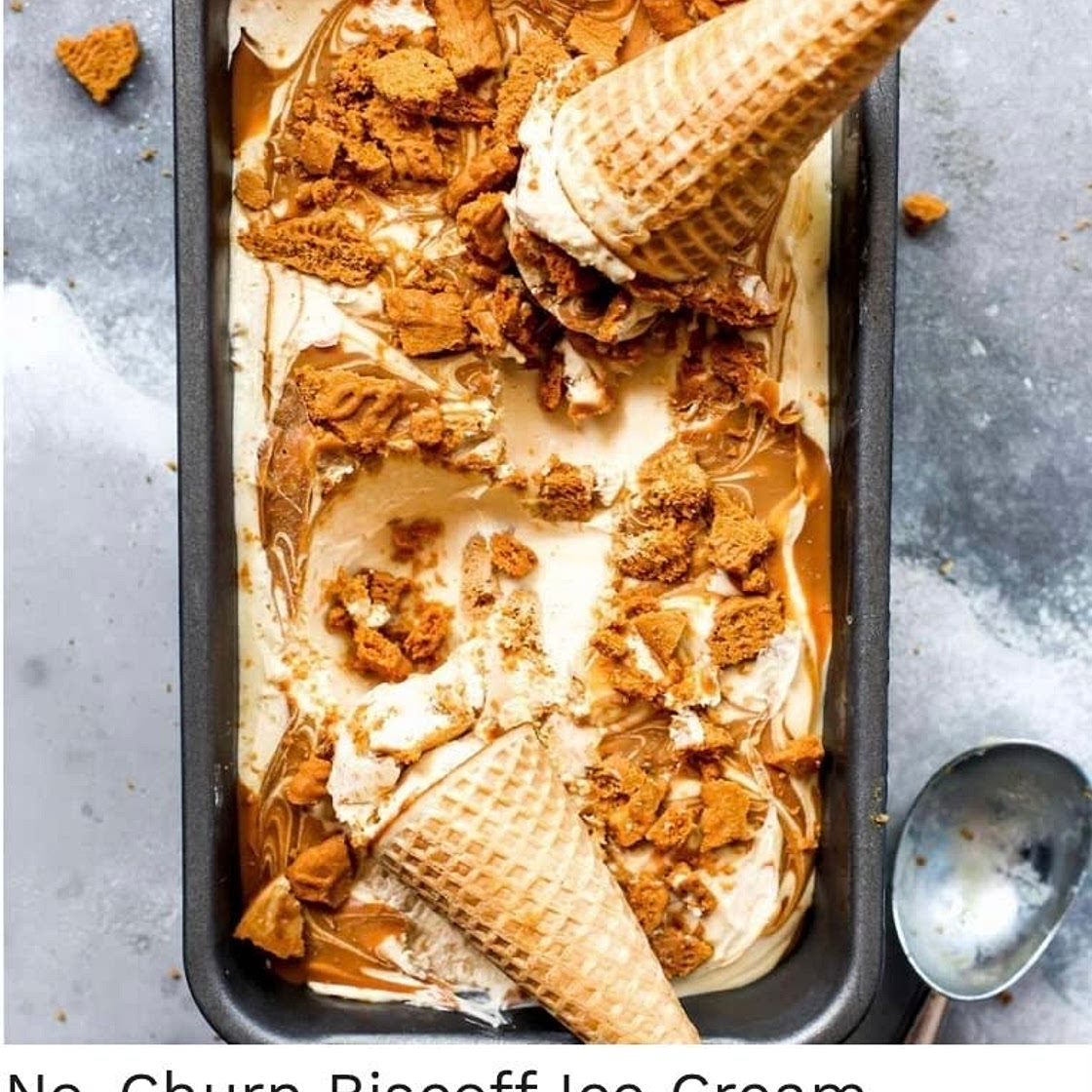 No-Churn Biscoff Ice Cream