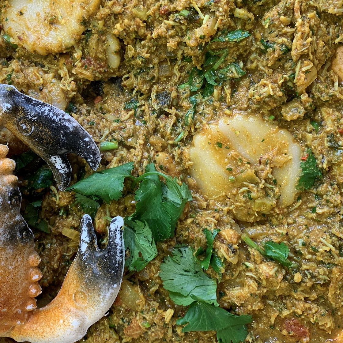 Curry Crab & Dumplings