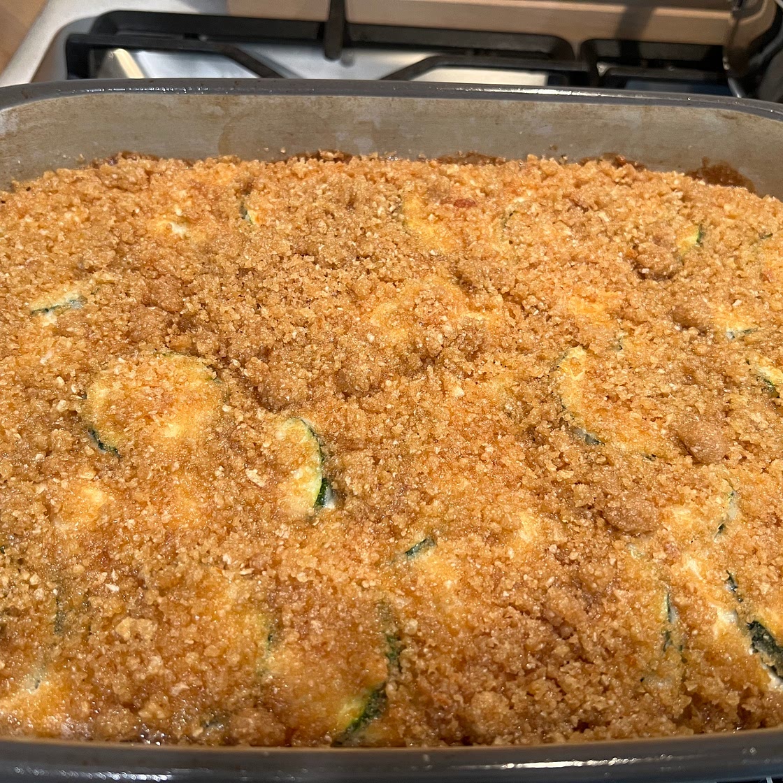 Paleo + Cheesy Zucchini Casserole