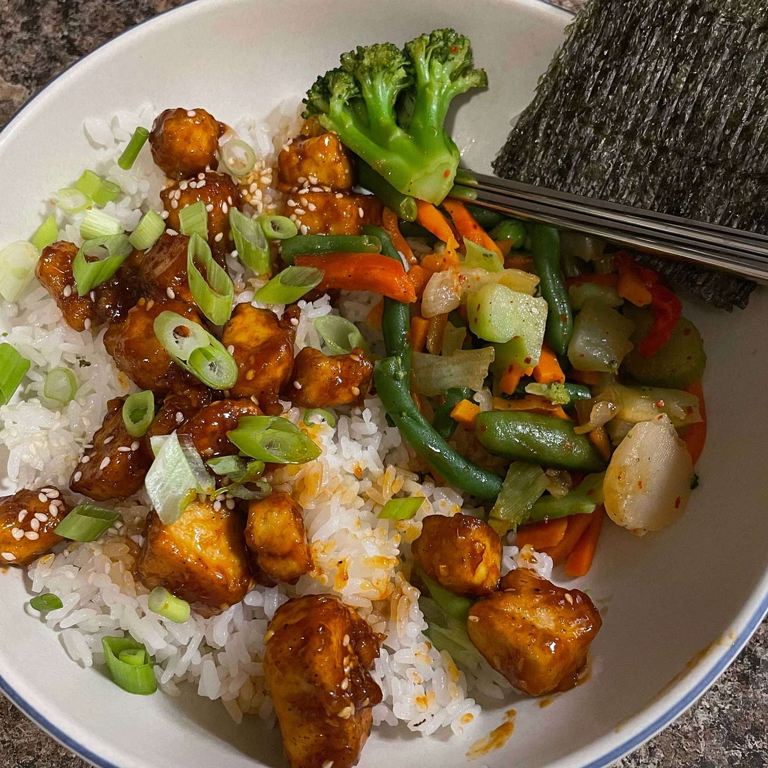 Korean (Gochujang) Tofu Rice Bowls