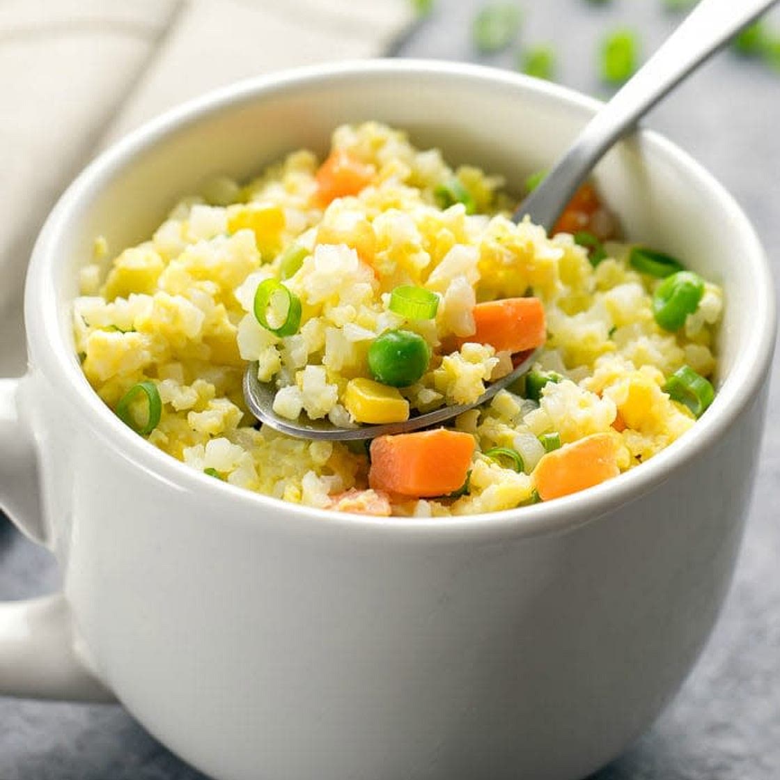 Microwave Cauliflower Fried Rice