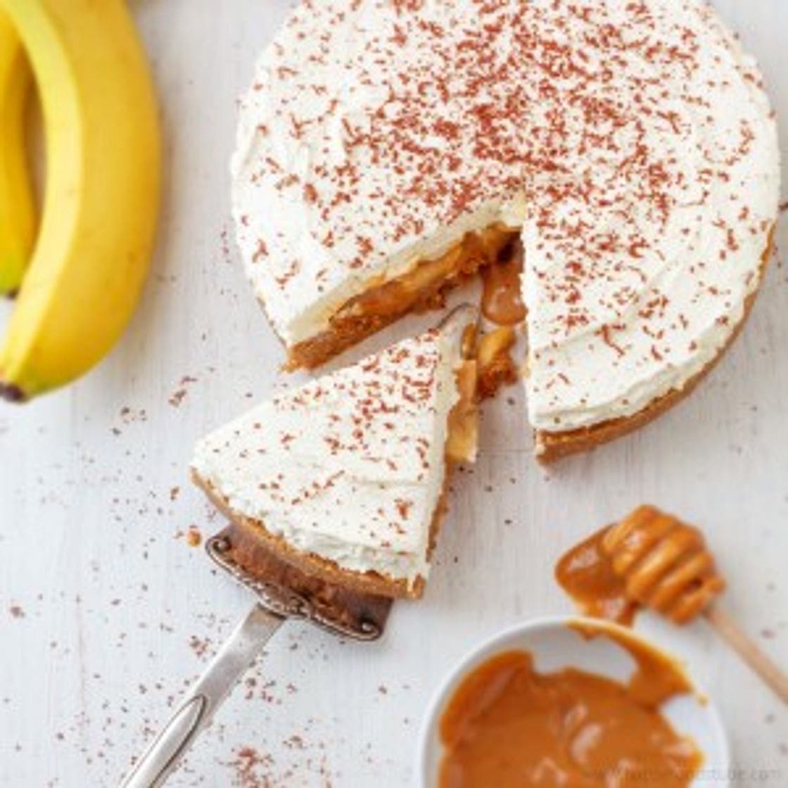 No Bake Banana Banoffee Pie