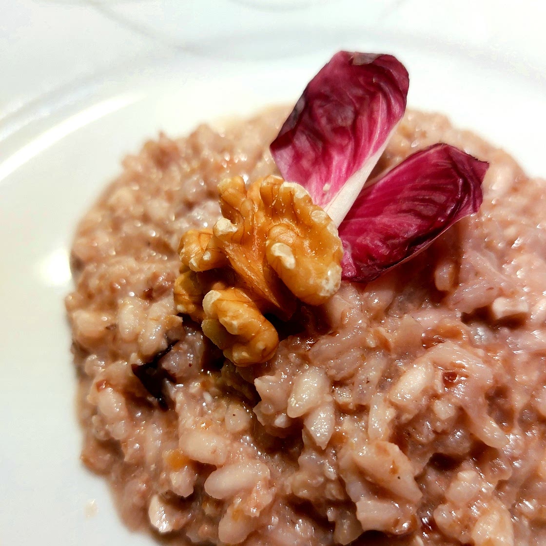 Risotto with radicchio pesto