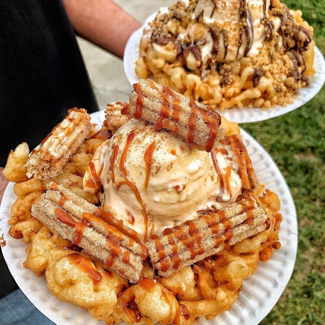 Churro Funnel Cakes