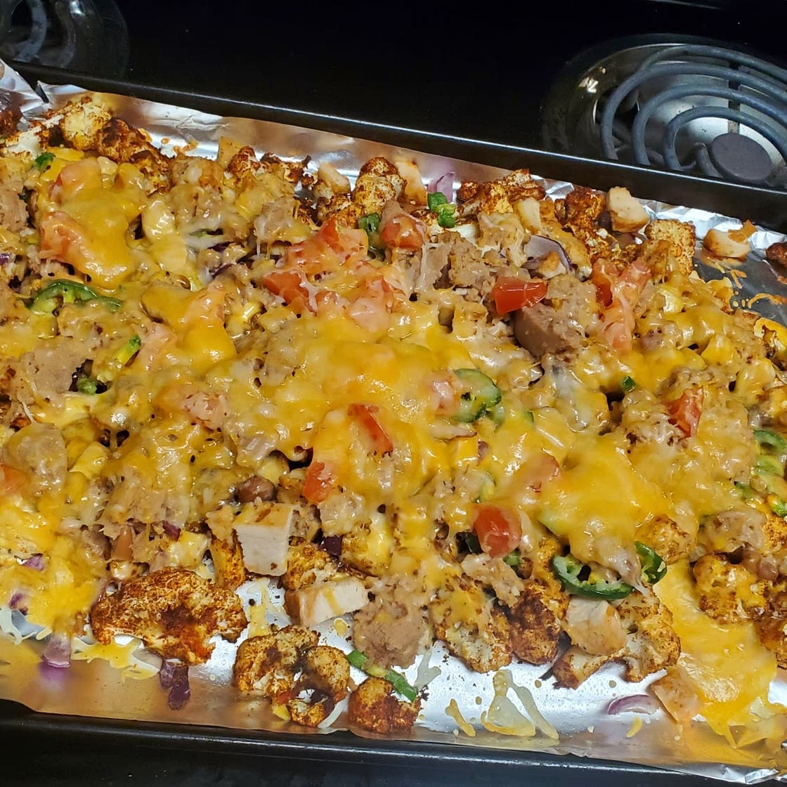 Cheesy Cauliflower Nachos