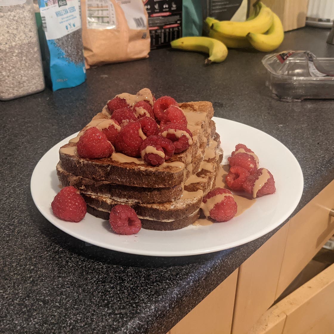 Vegan anabolic french toast