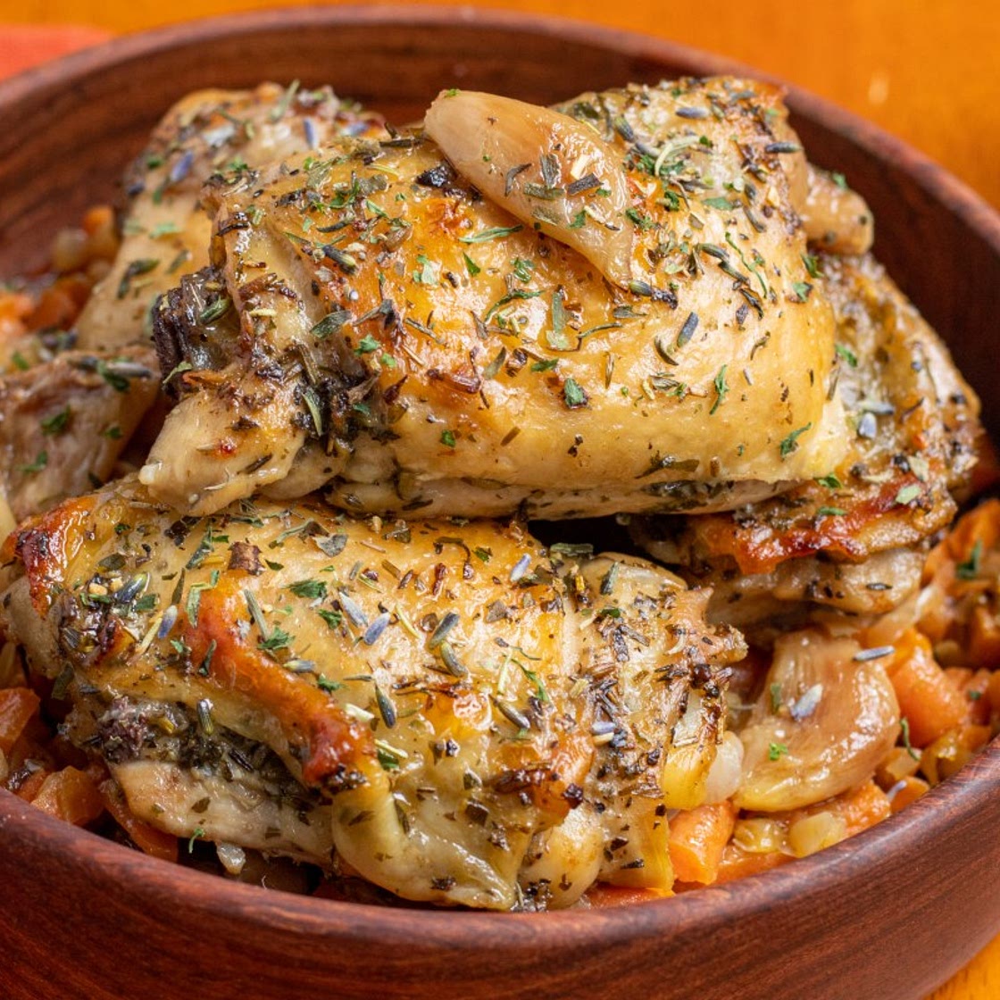 Garlic-Herb Chicken Thighs