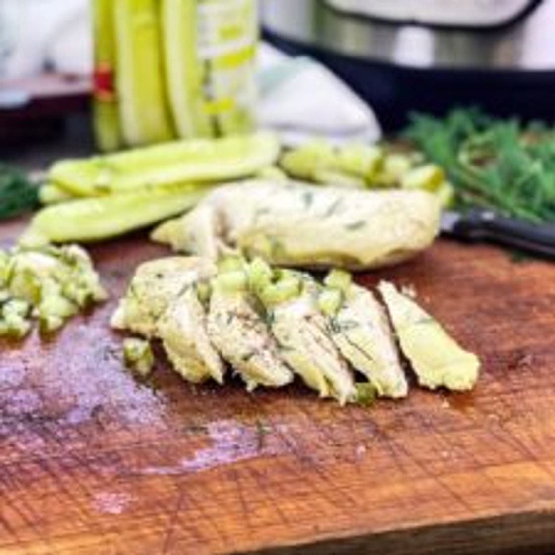Instant Pot Dill Pickle Chicken Breasts
