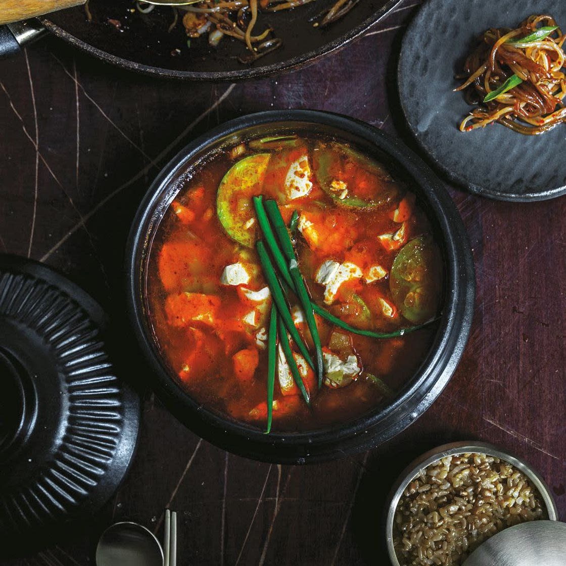 SOONDOOBOO CHIGAE  (순두부찌개• Silken Tofu Stew)
