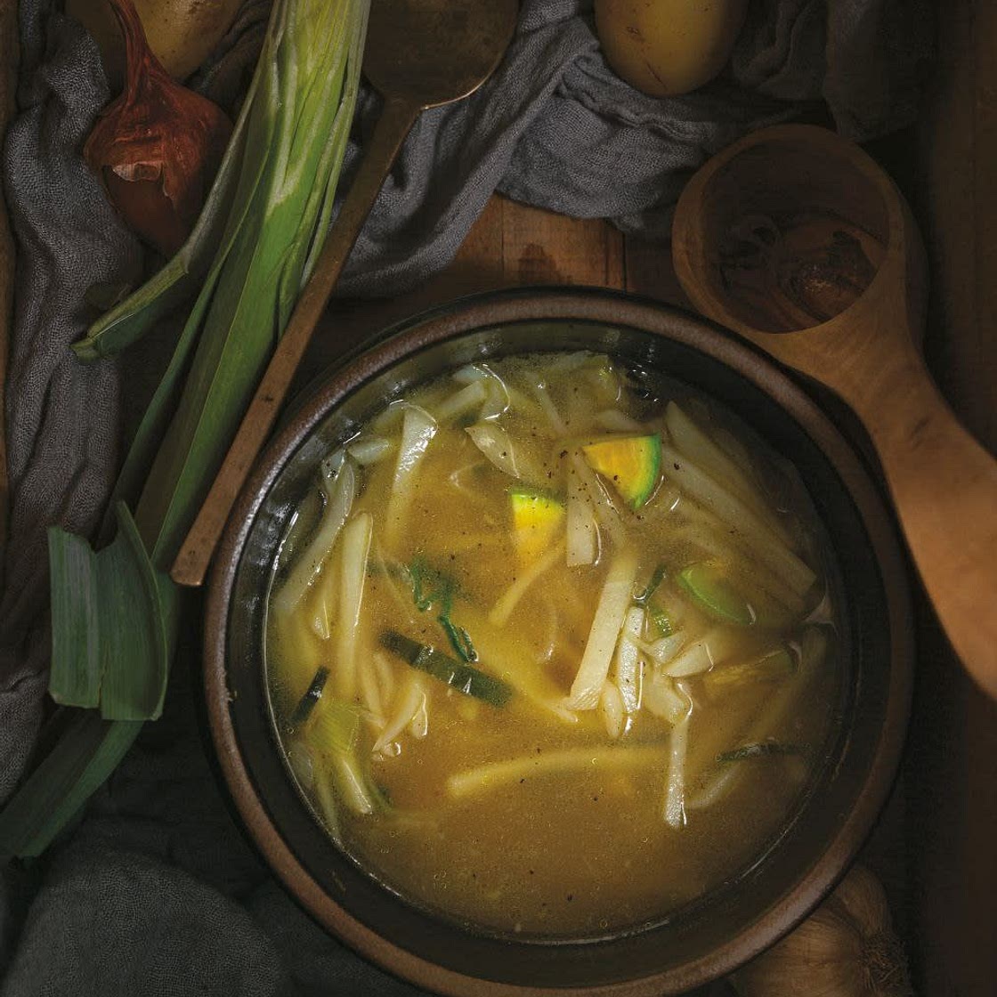 GAMJA GUK  (감자국 • Potato and Leek Soup)