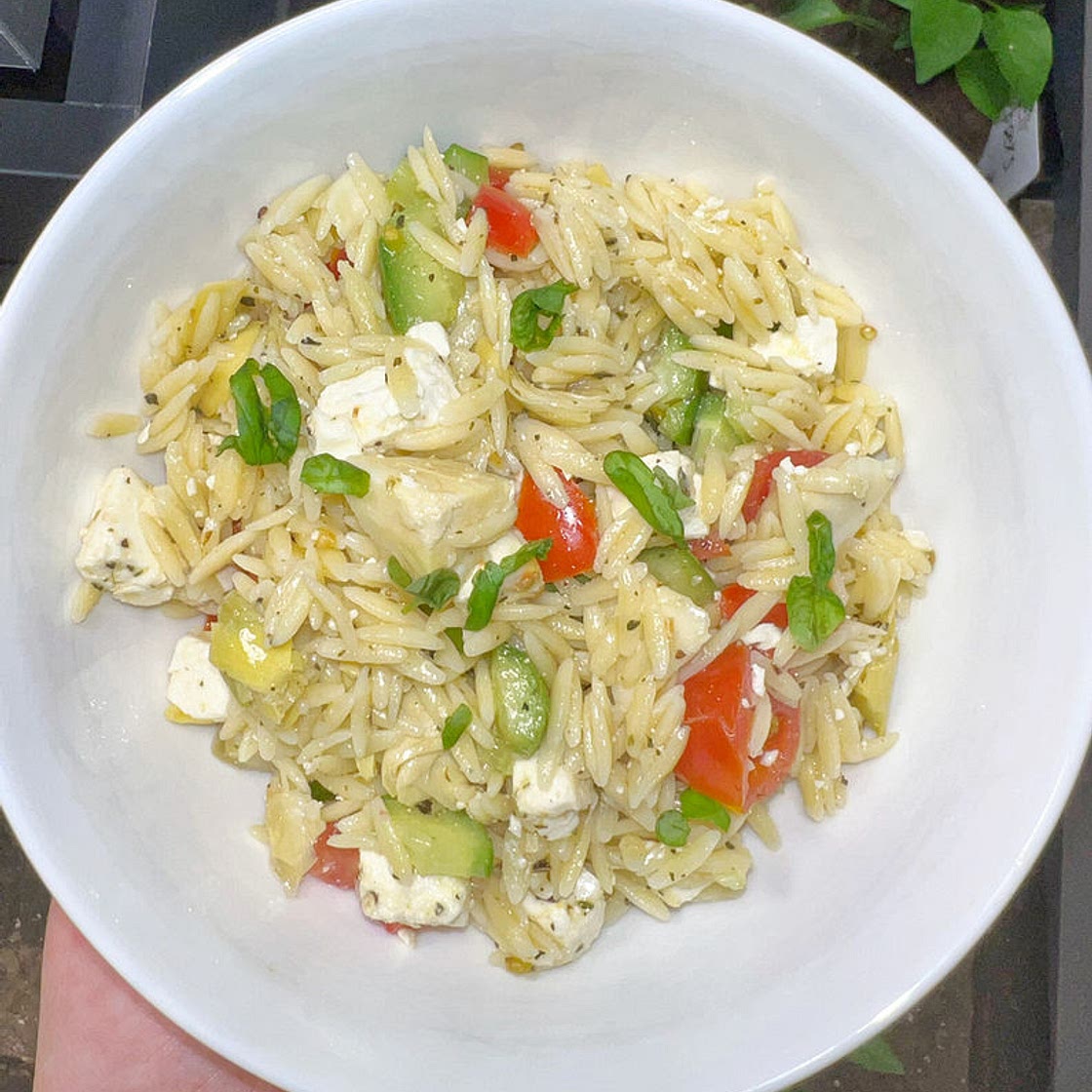 Feta Orzo Pasta Salad