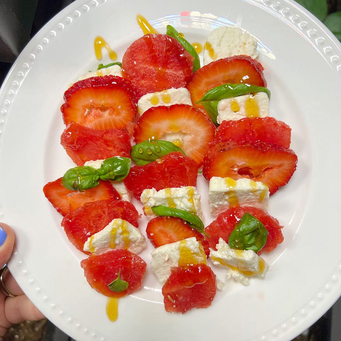 Strawberry Feta Watermelon Salad