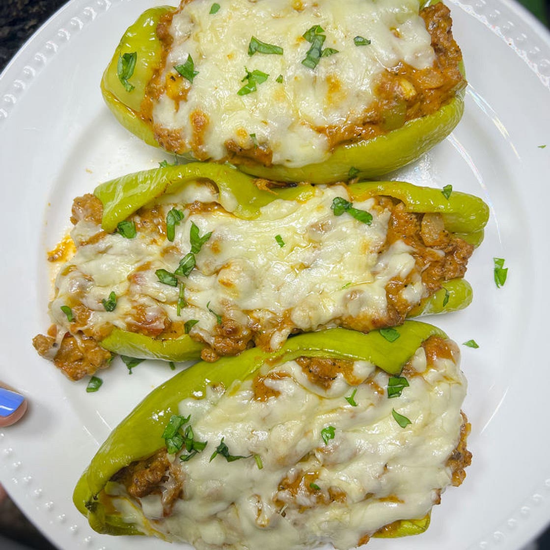 Vodka Meatball Stuffed Peppers