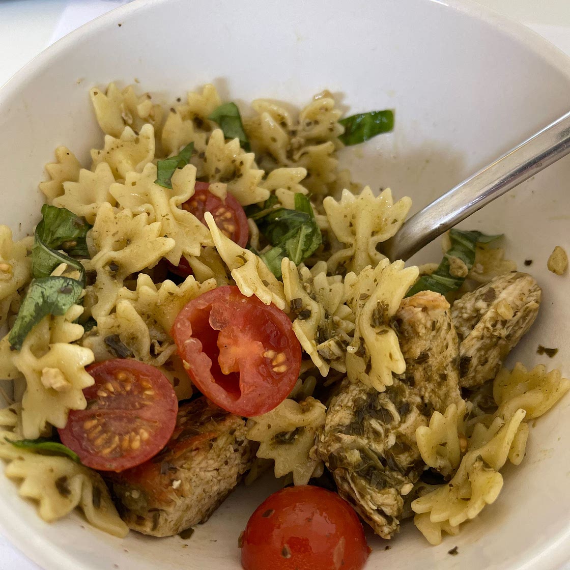 Pesto Pasta with Grilled Chicken