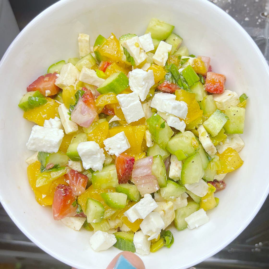 Strawberry Cucumber Salsa Fresca