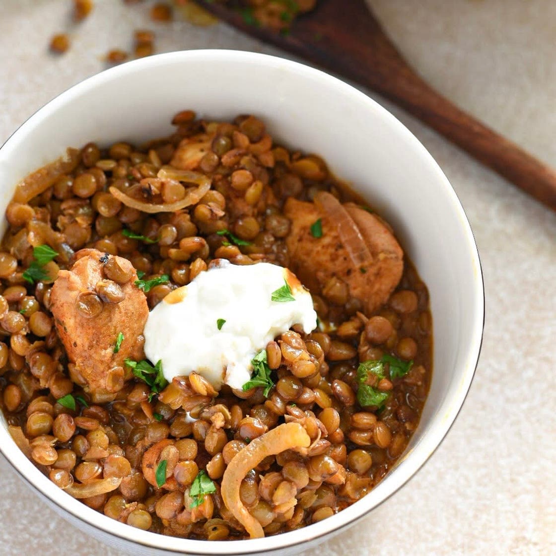 One Pot Chicken And Lentil Stew
