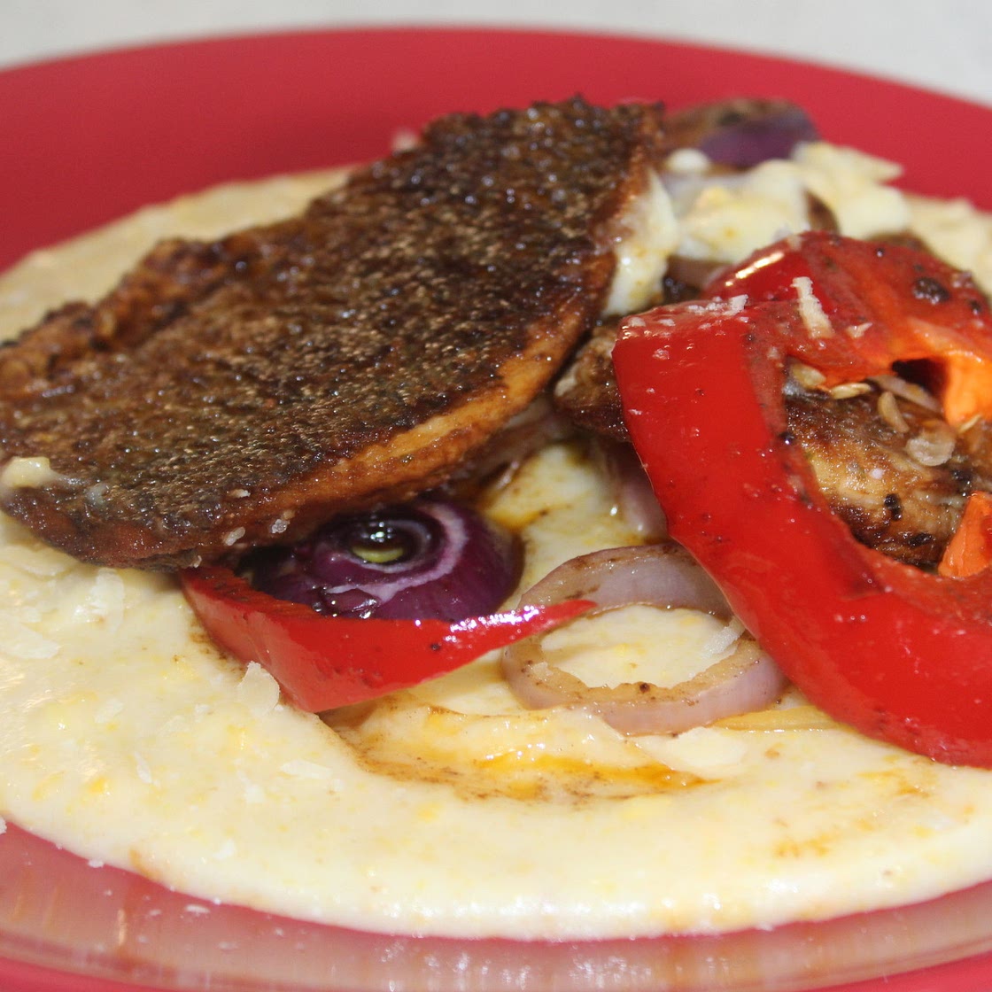 Country-Style Fish & Grits Tasted tweaked & photo by Mercy Bello(R D)