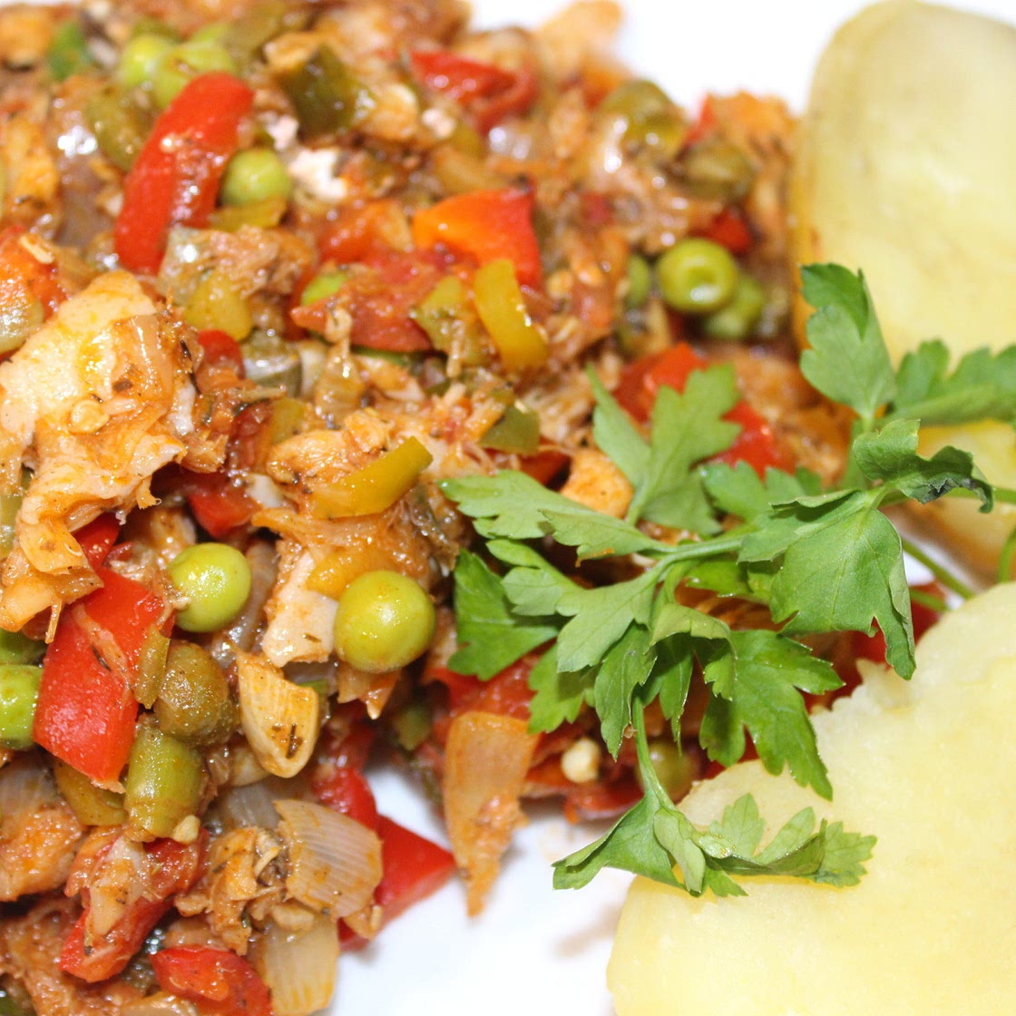 Not Grandma’s Stewed Saltfish (stewed salted cod)