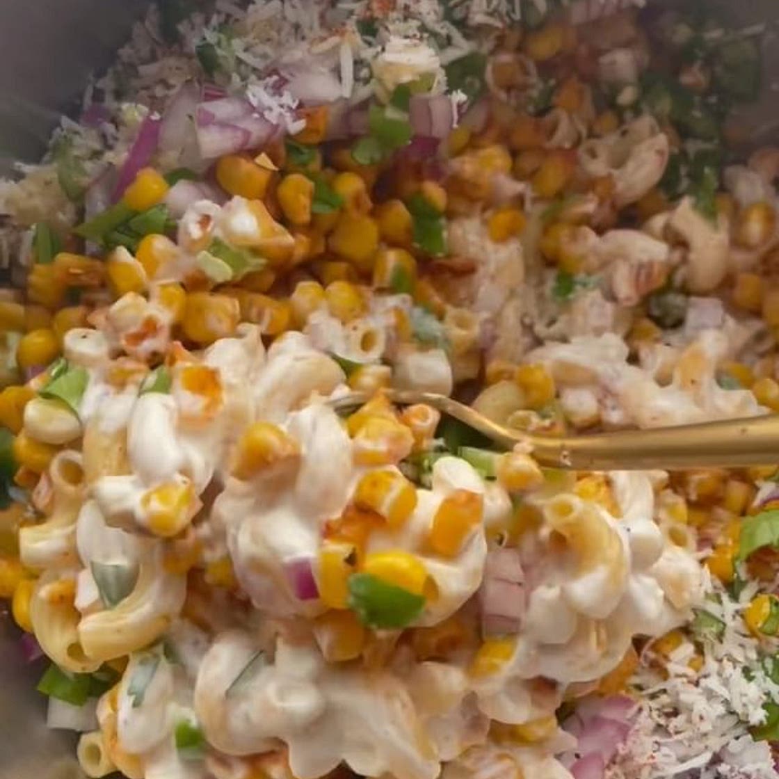 🌽MEXICAN STREET CORN PASTA SALAD🌽