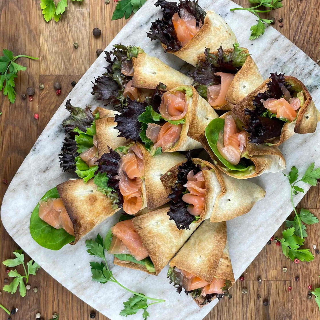 Salmon Avo Tortilla Pockets