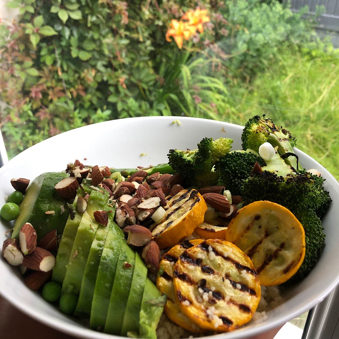 Green vegan salad