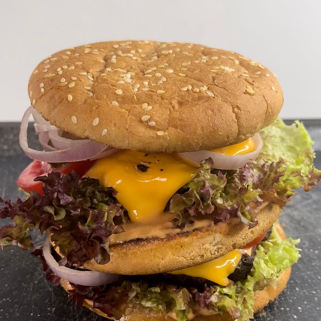 Classic double cheeseburger