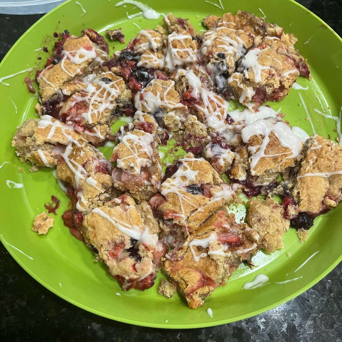 Strawberry Cobbler Squares
