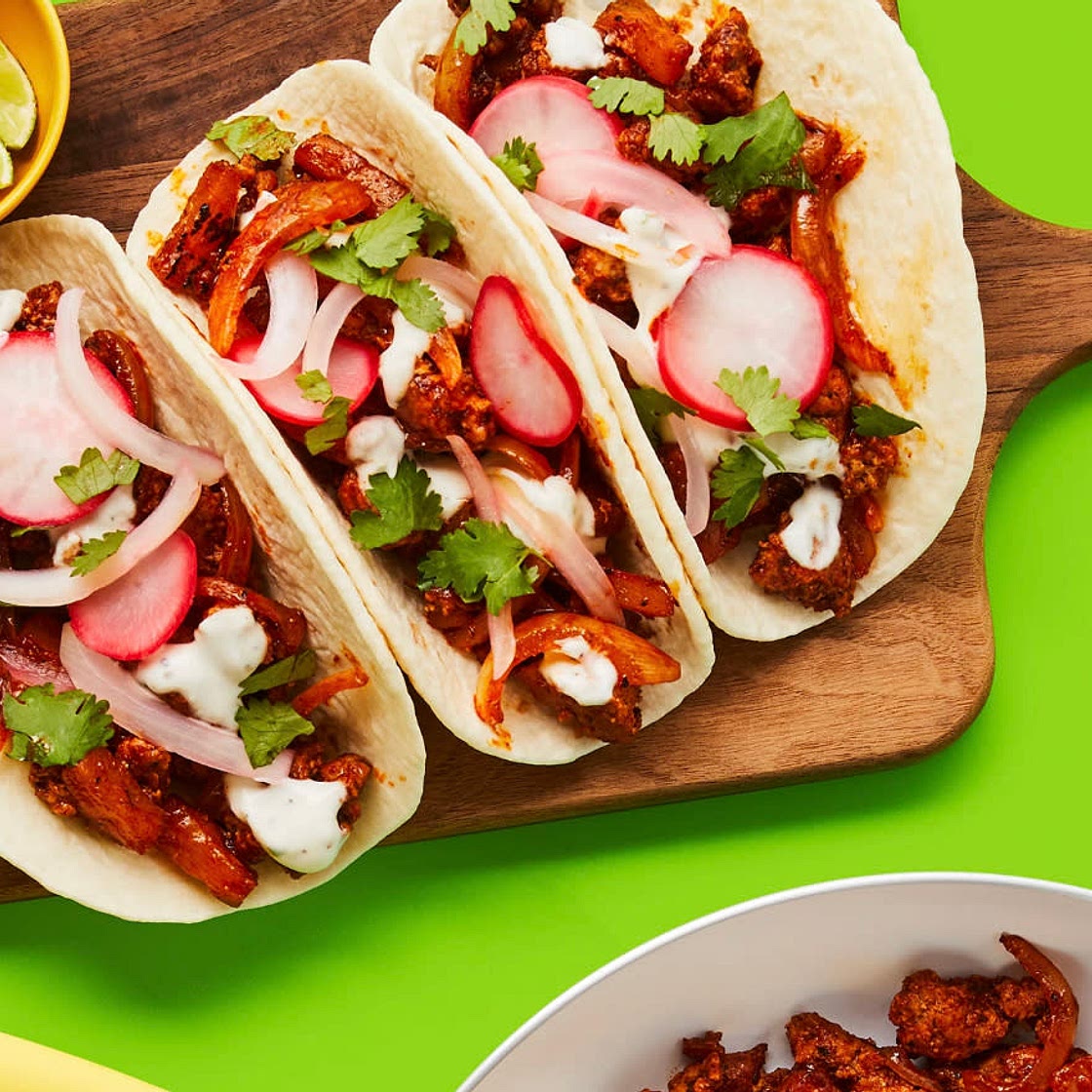 One-pan pork & pineapple tacos