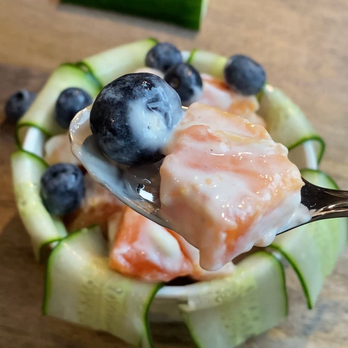 Papaya Salad with Yogurt