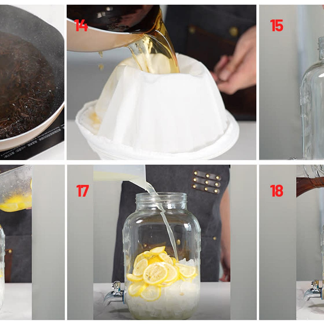 Homemade lemon tea, a must for summer!
