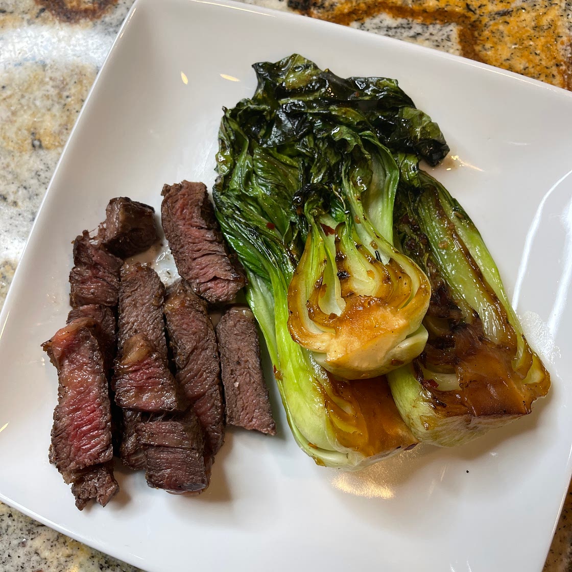 Grilled Marinated Bok Choy