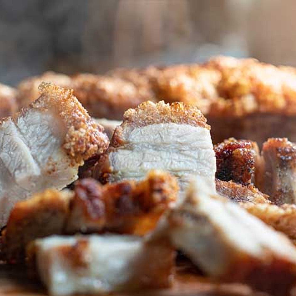 Grilled Pork Crackling