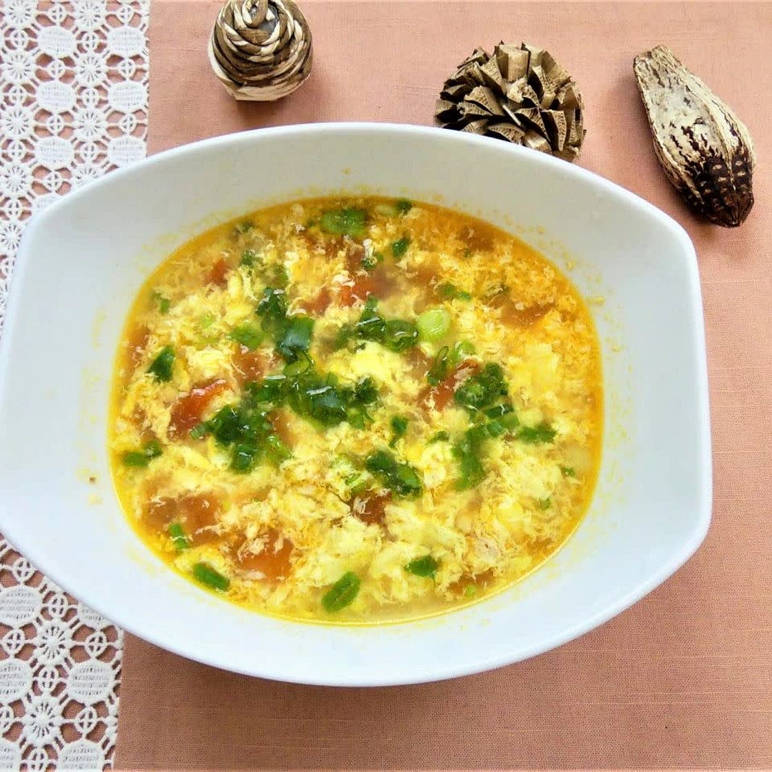 Tomato and Egg Drop Soup | 西红柿鸡蛋汤