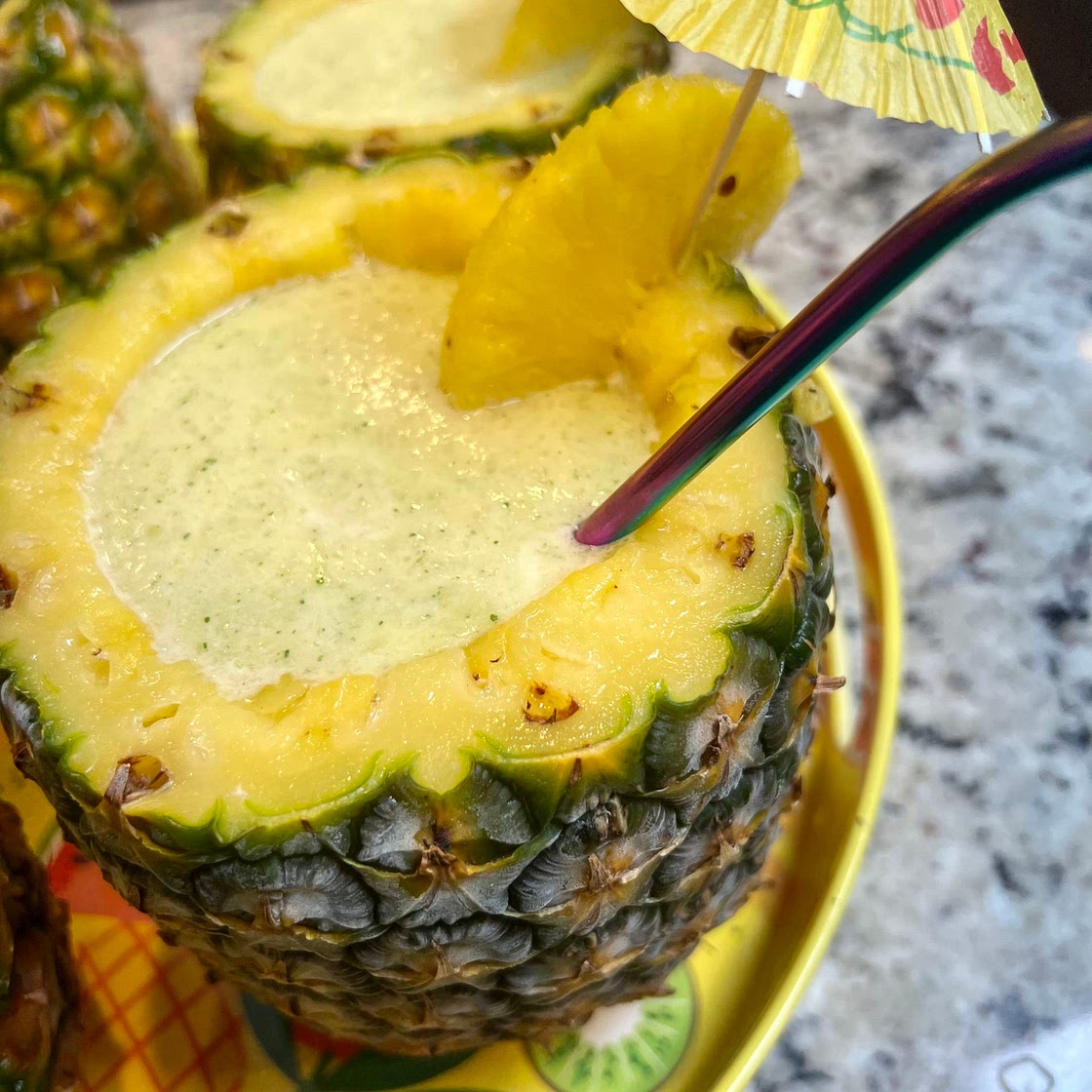 Frozen Pineapple Mojito Cocktail 