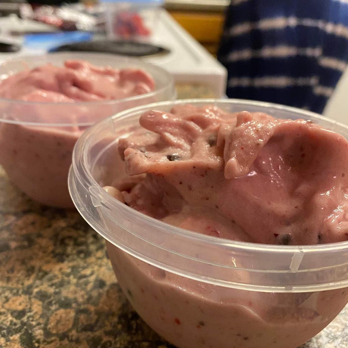 Strawberry and Chocolate Fruit Cream