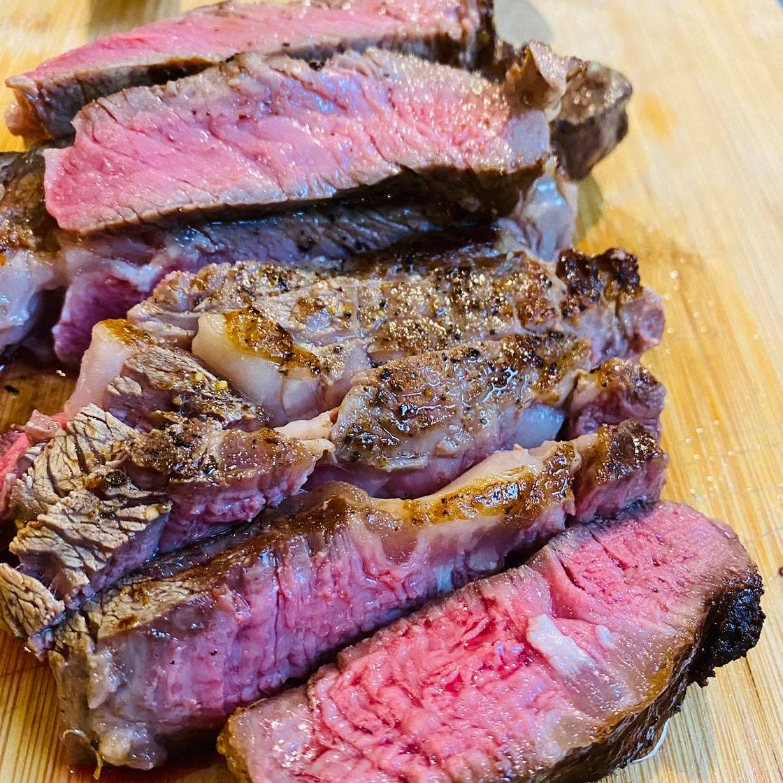 Oven Baked Medium Rare Steak