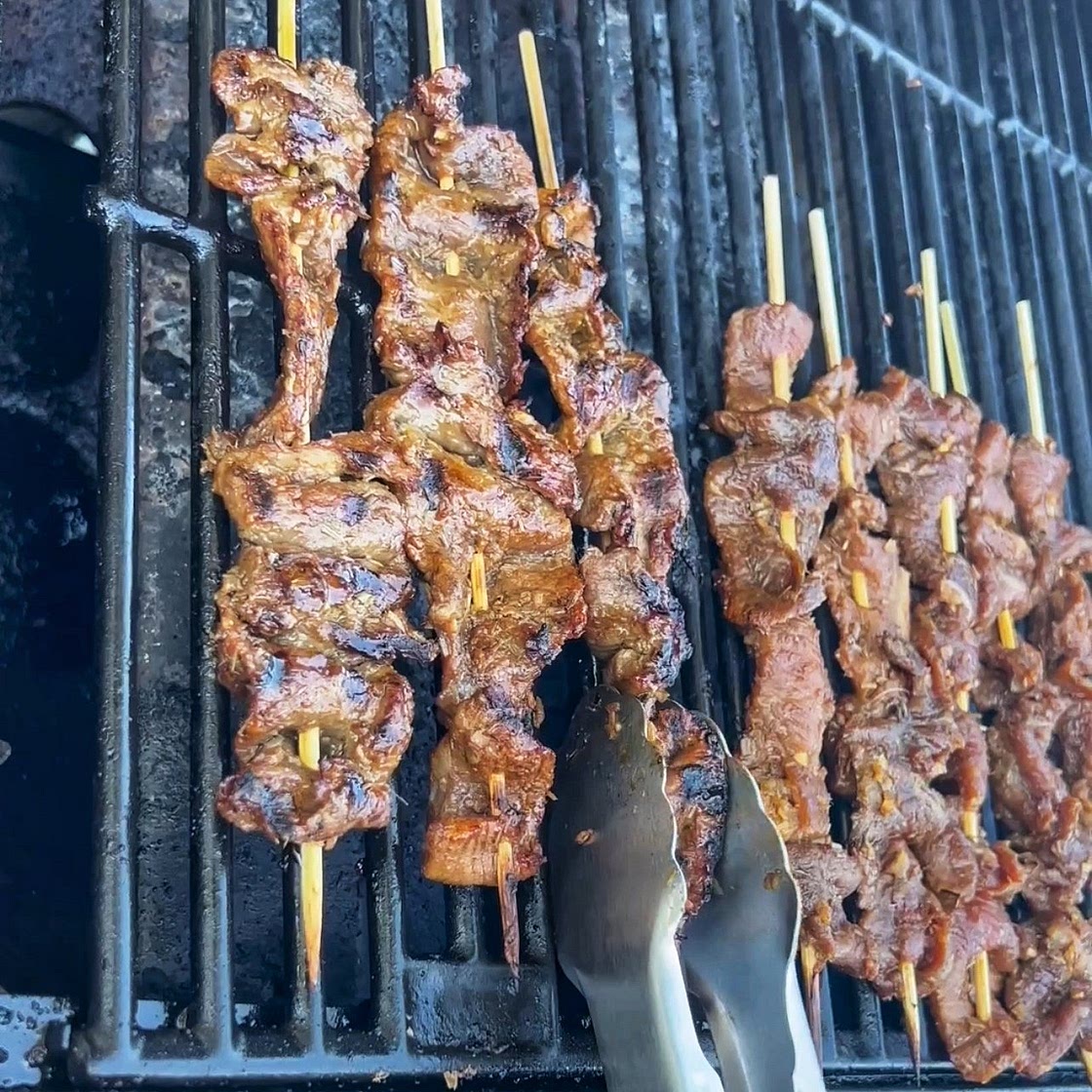 Lemongrass Beef Skewers — Angiela Eats 