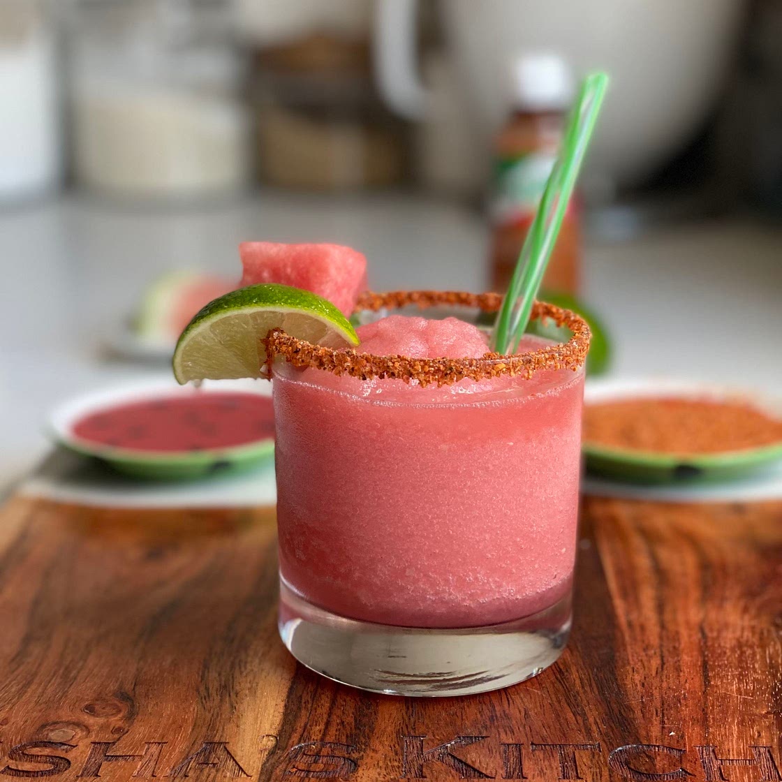 Frozen Watermelon Margarita 🧊 🍉 🍹